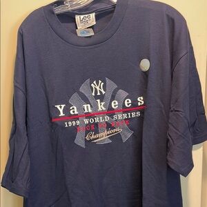 Blue Yankees 1996 World Series Short Sleeve Tee